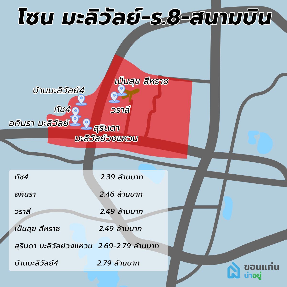 โครงการบ้านขอนแก่น บ้านโซนสนามบินขอนแก่น