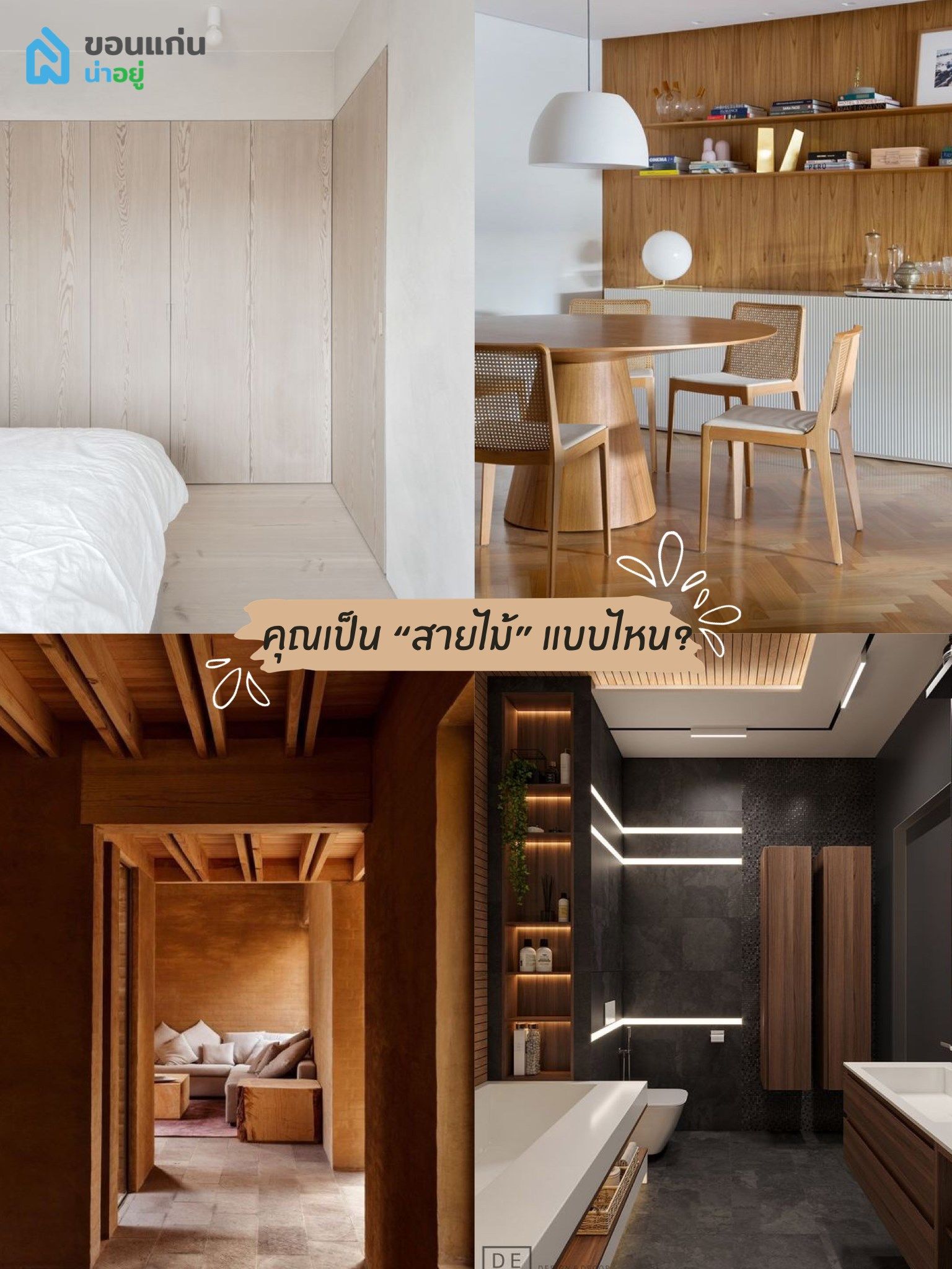 จะแต่งบ้านใช้ “ไม้” แบบไหนดีนะ?