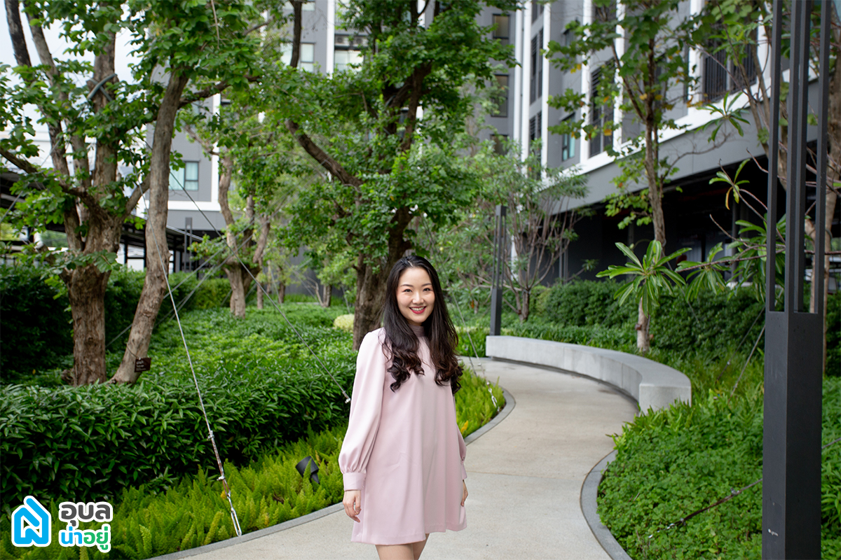 สวนชั้นล่าง - Escent คอนโดอุบล