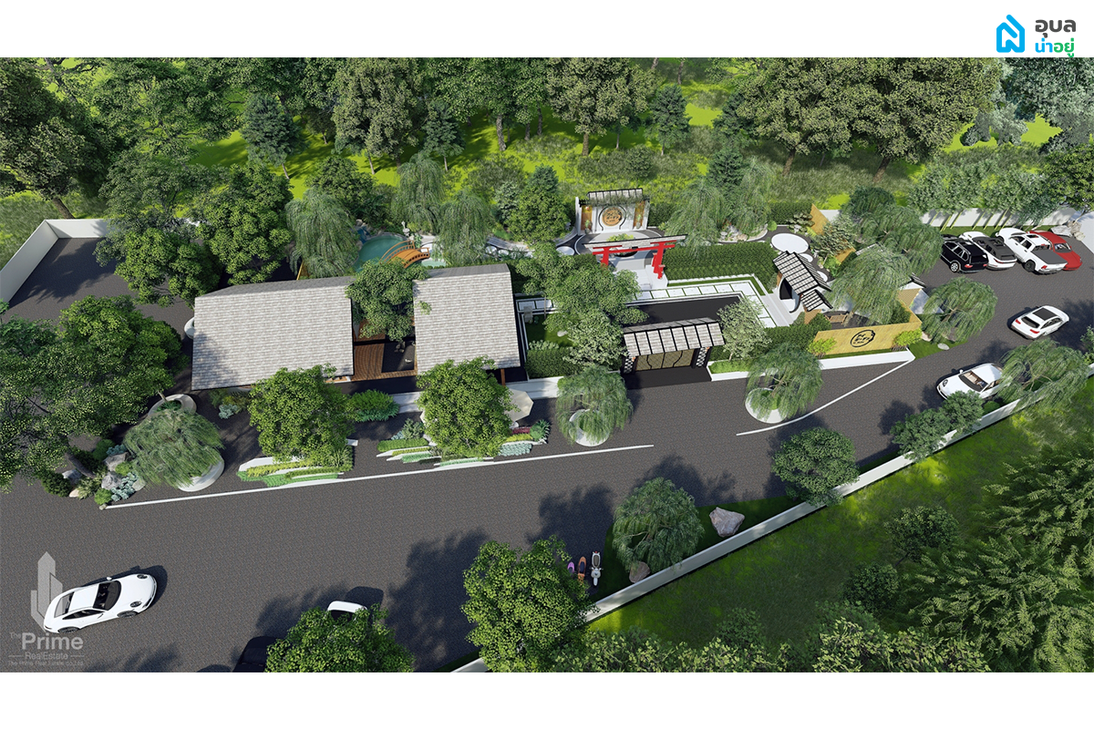 Ai garden cafe แปลน 3D