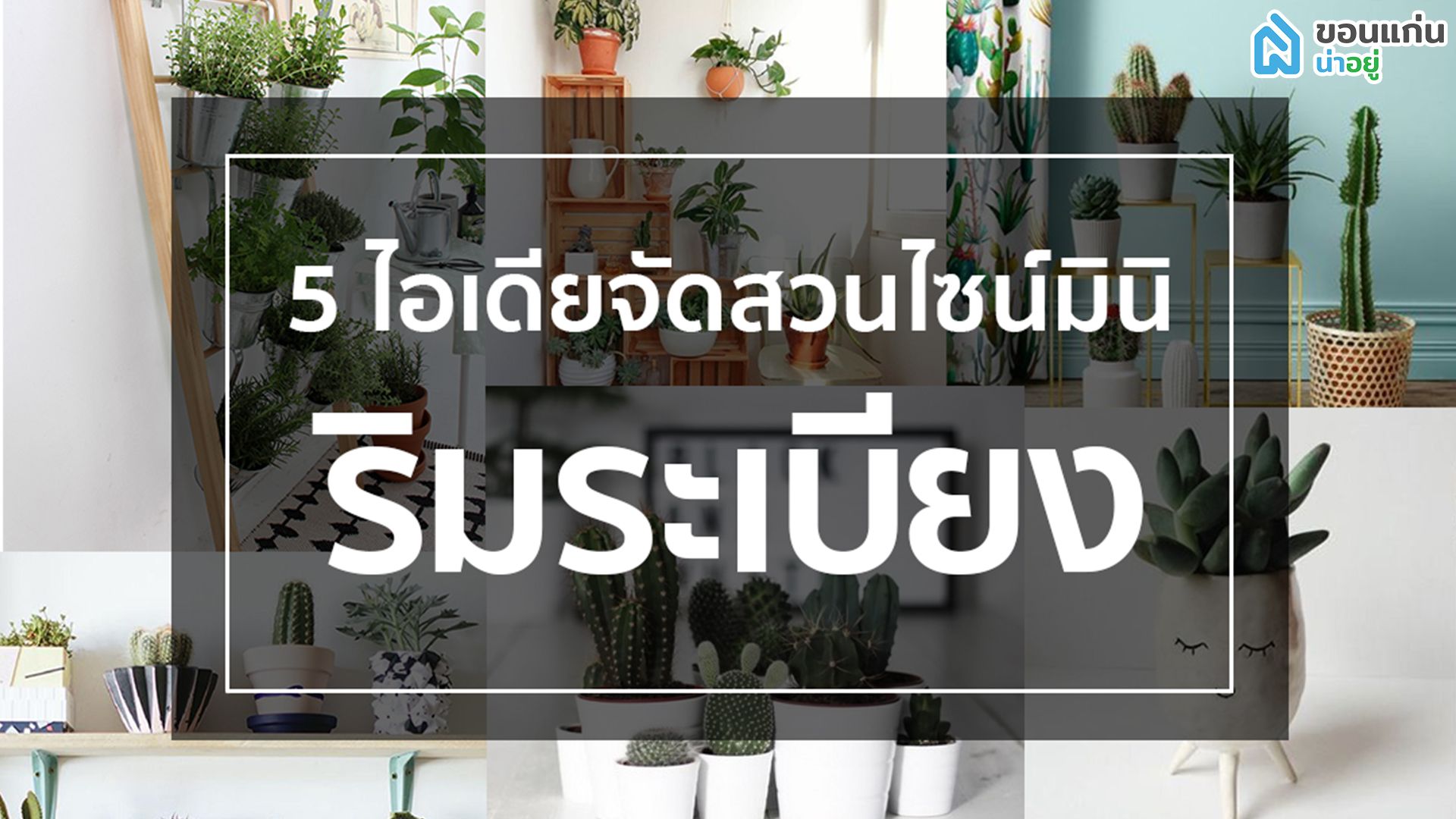 5 ไอเดียจัดสวนไซน์มินิริมระเบียง