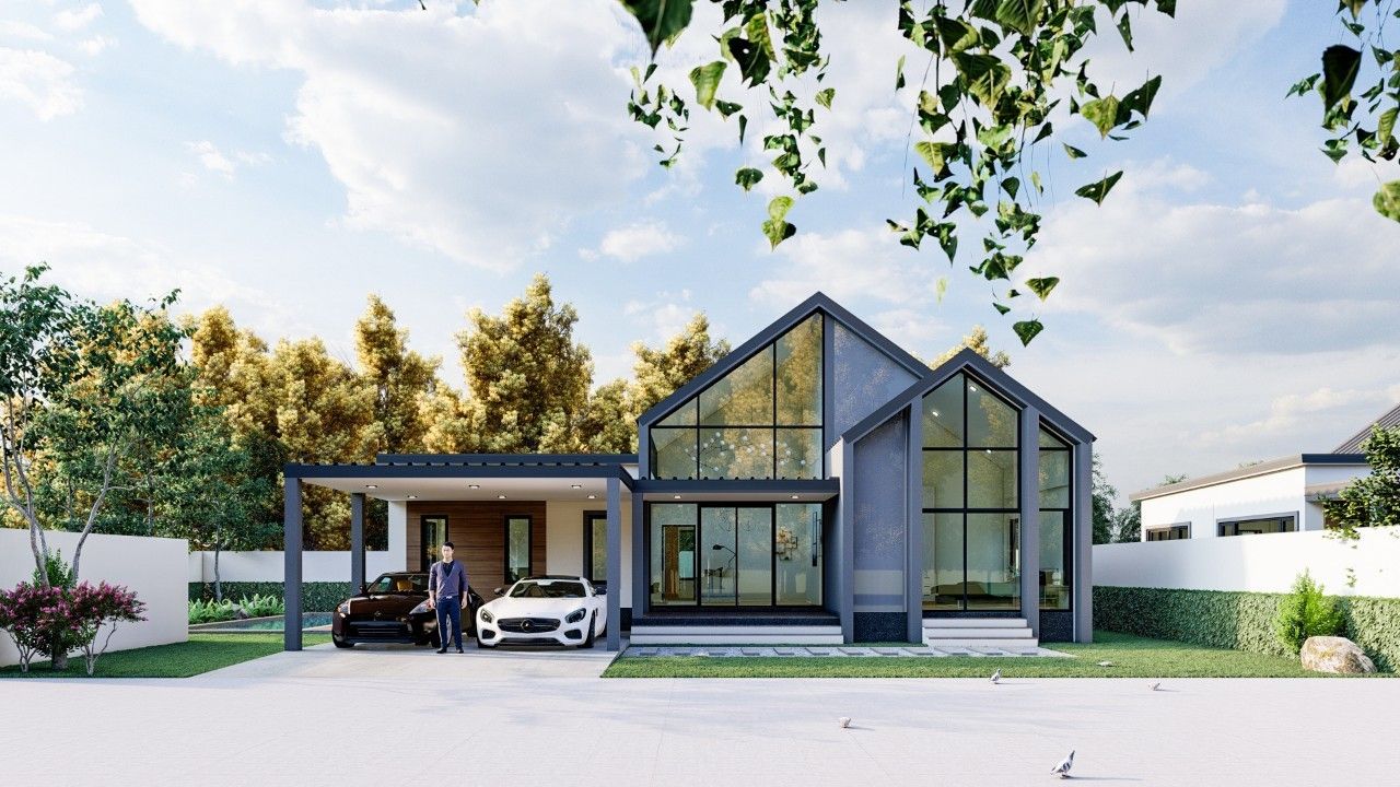 โครงการ บ้าน หัวหิน บ้าน เดี่ยว ราคา บ้าน สไตล์ นอร์ดิก มินิมอล Nordic minimal Hua hin house,Thailand
