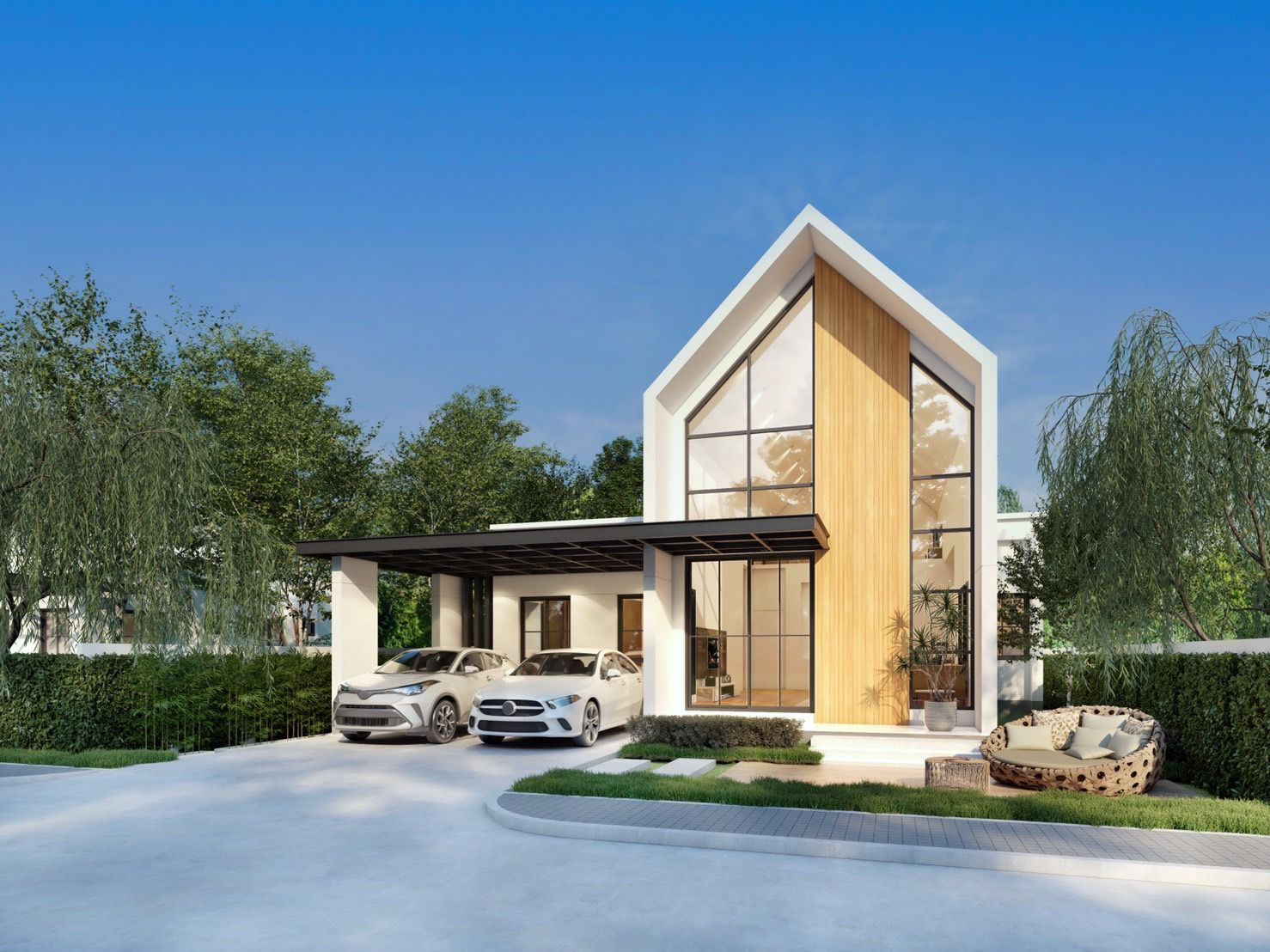 โครงการ บ้าน หัวหิน บ้าน เดี่ยว ราคา บ้าน สไตล์ นอร์ดิก มินิมอล Nordic minimal Hua hin house,Thailand
