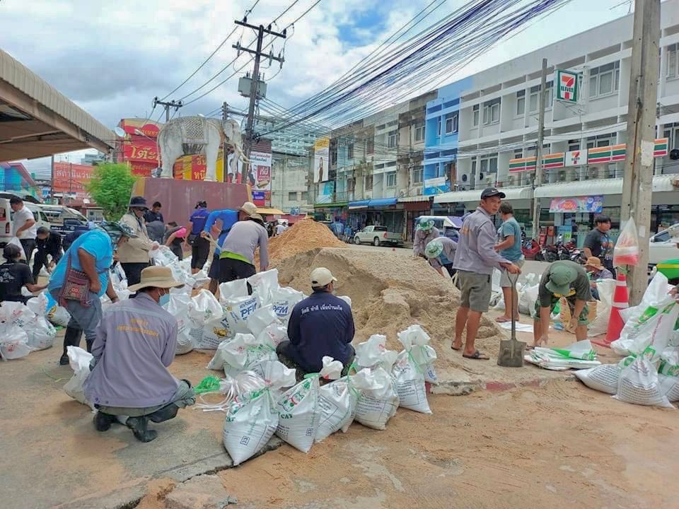 กระสอบทราย ระยอง