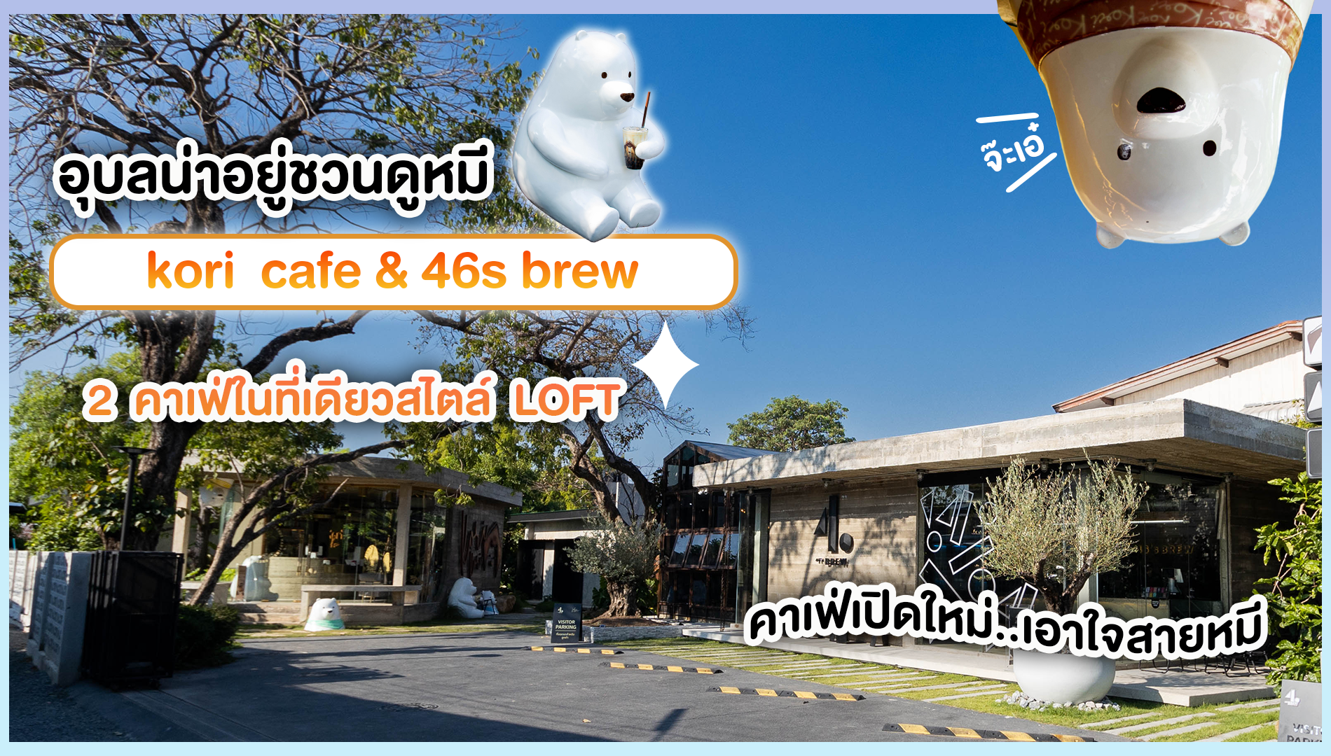อุบลน่าอยู่ชวนไปดู | คาเฟ่เปิดใหม่ ย่านพิชิตรังสรรค์ เอาใจสายหมี