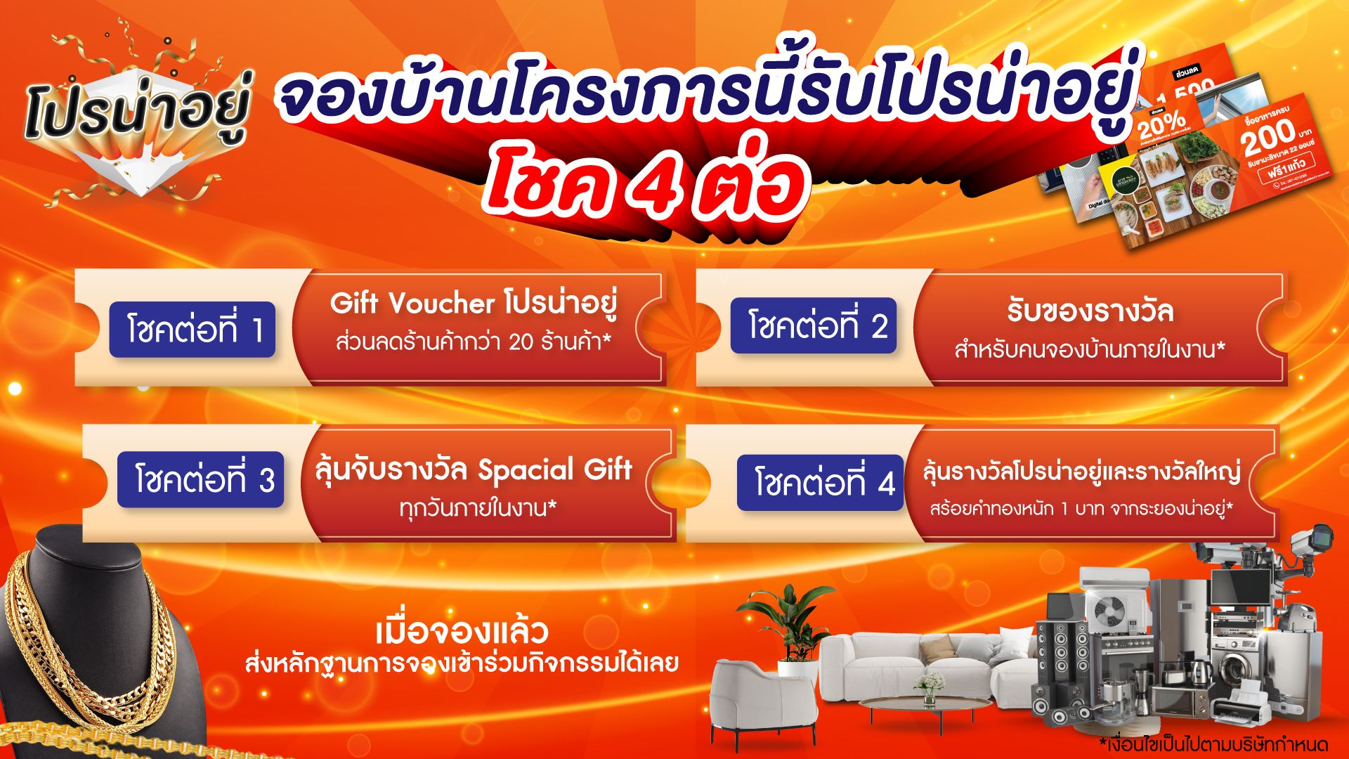 "โปรน่าอยู่" เฟส 1 แคมเปญโปรโมชั่นบ้านสุดพิเศษ สำหรับลูกค้าที่จองบ้านในจังหวัดระยอง