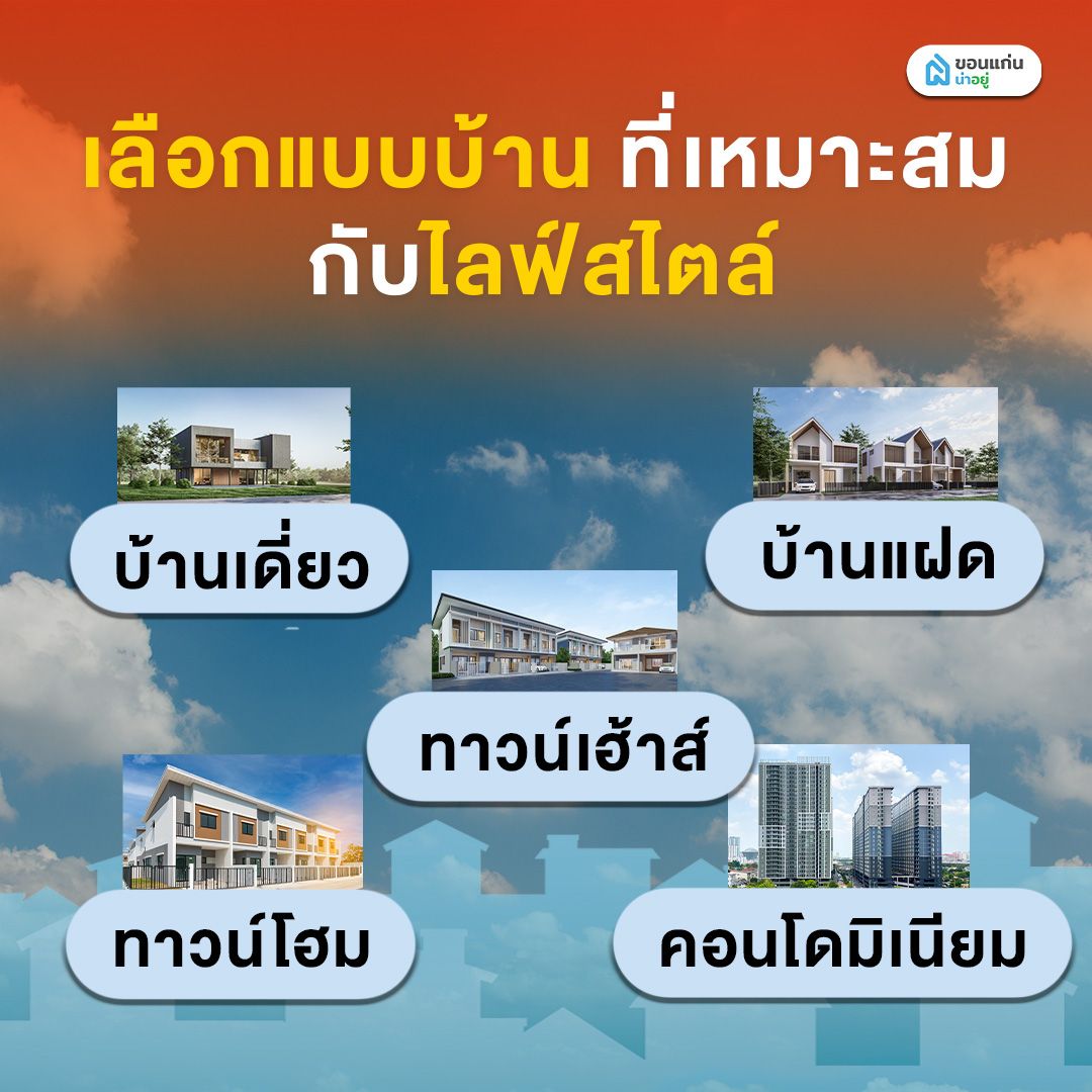 เลือกแบบบ้านที่เหมาะสมกับไลฟ์สไตล์
