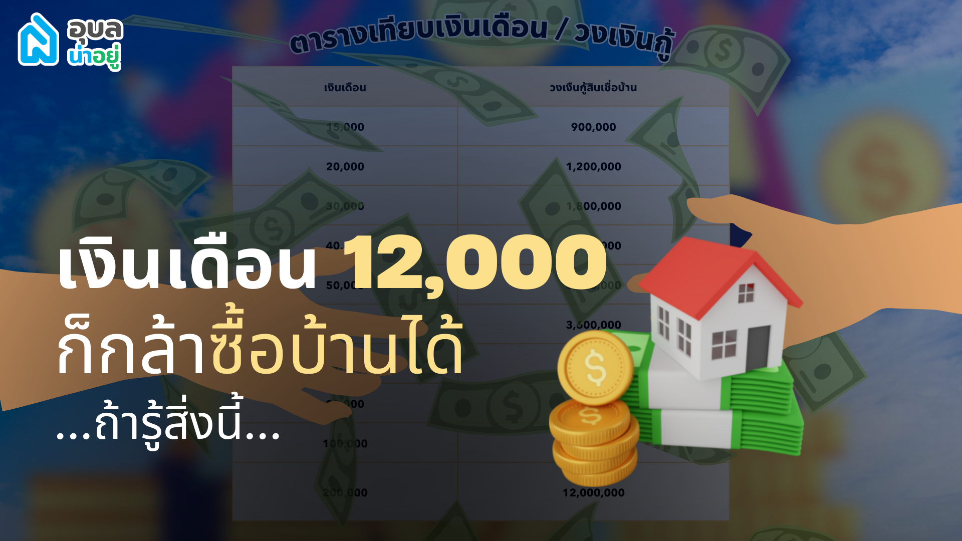 เงินเดือน 12,000 ก็กล้าซื้อบ้านได้ถ้ารู้สิ่งนี้