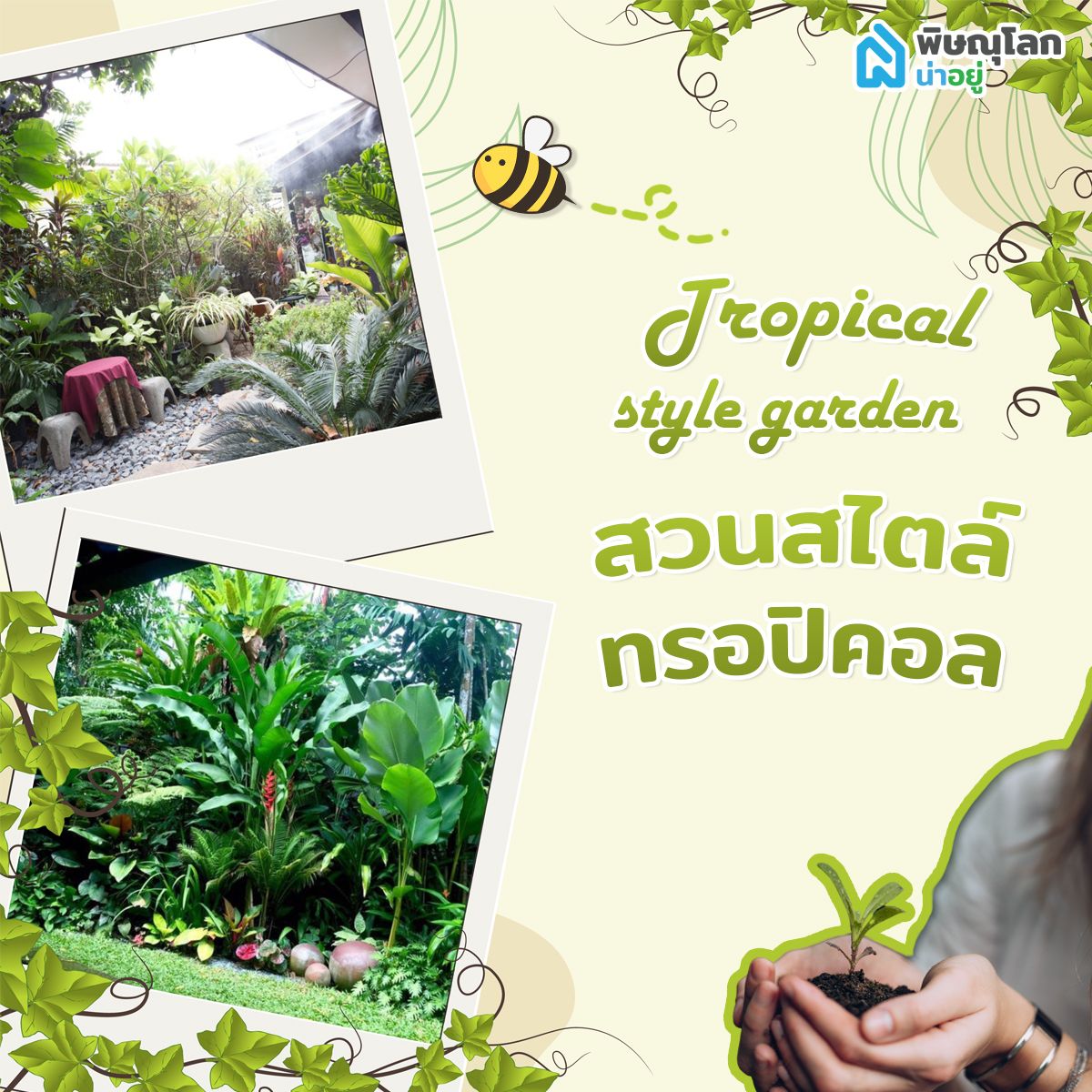 สวนสไตล์ทรอปิคอล