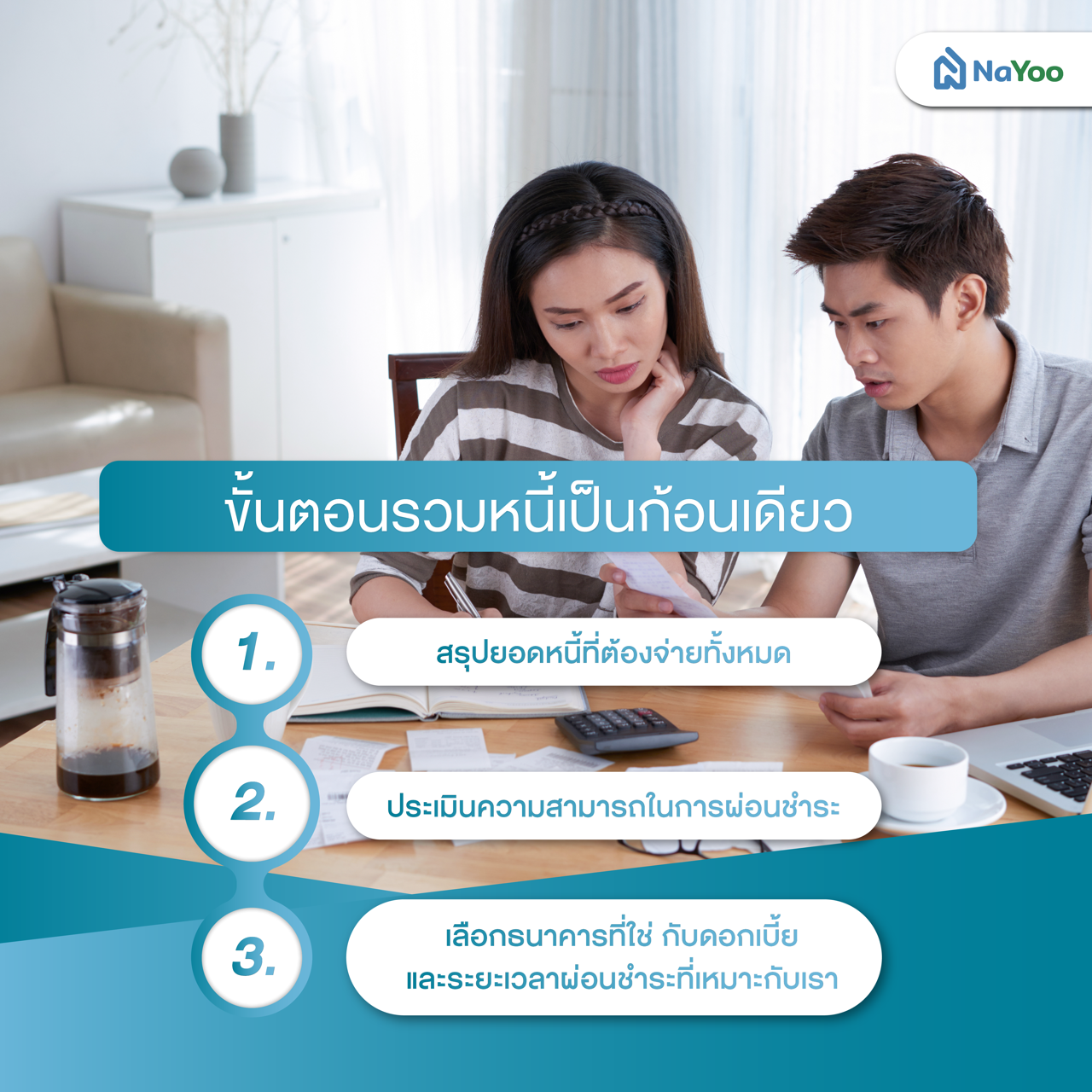 ขั้นตอนรวมหนี้เป็นก้อนเดียว