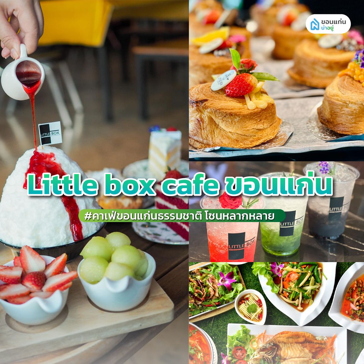 'Little box cafe ขอนแก่น' คาเฟ่ขอนแก่นธรรมชาติ โซนหลากหลาย