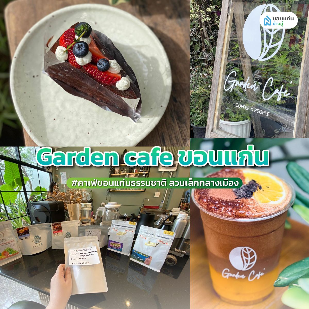 'Garden cafe ขอนแก่น' คาเฟ่ขอนแก่นธรรมชาติ สวนเล็กกลางเมือง