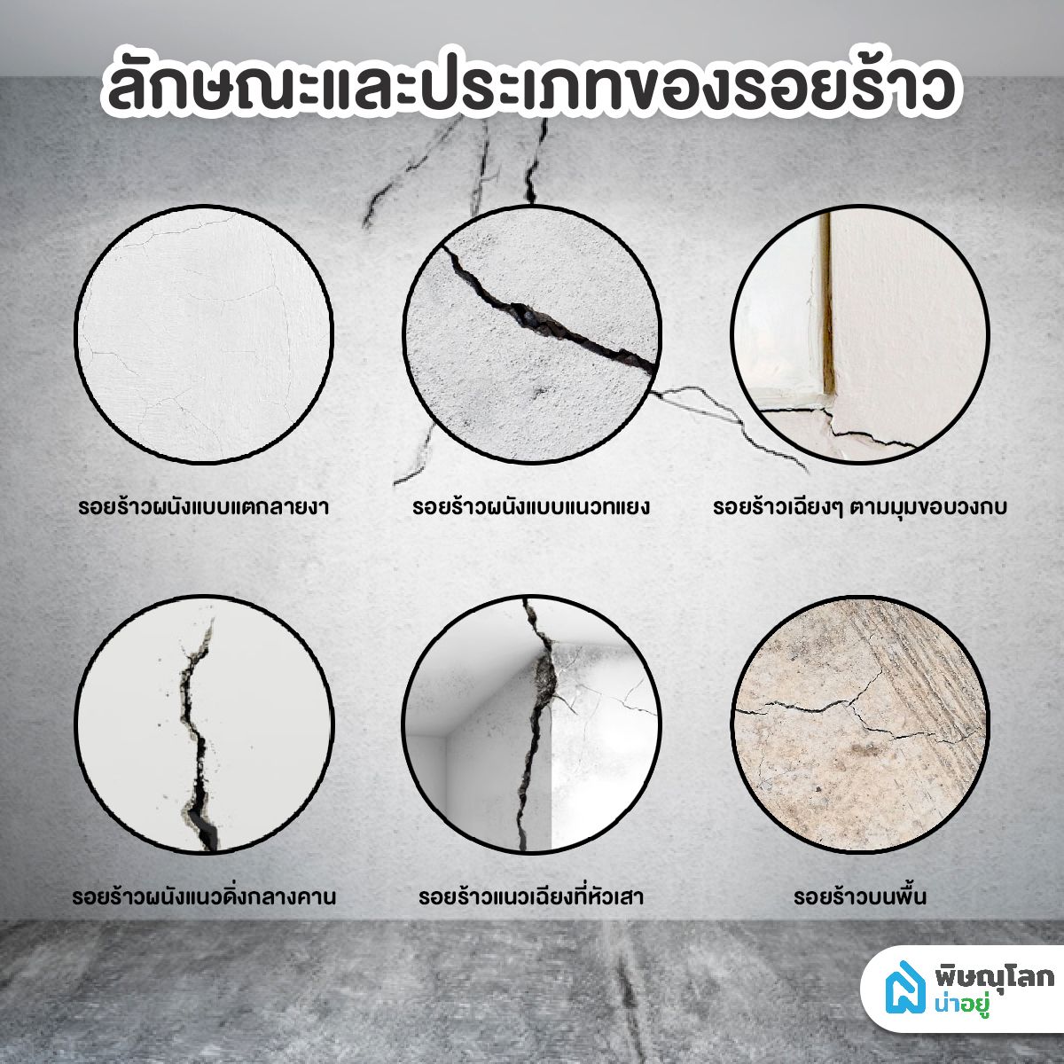 เช็กรอยร้าวผนัง แบบไหนที่ควรกังวล และส่งผลเสีย พร้อมทางแก้ไข
