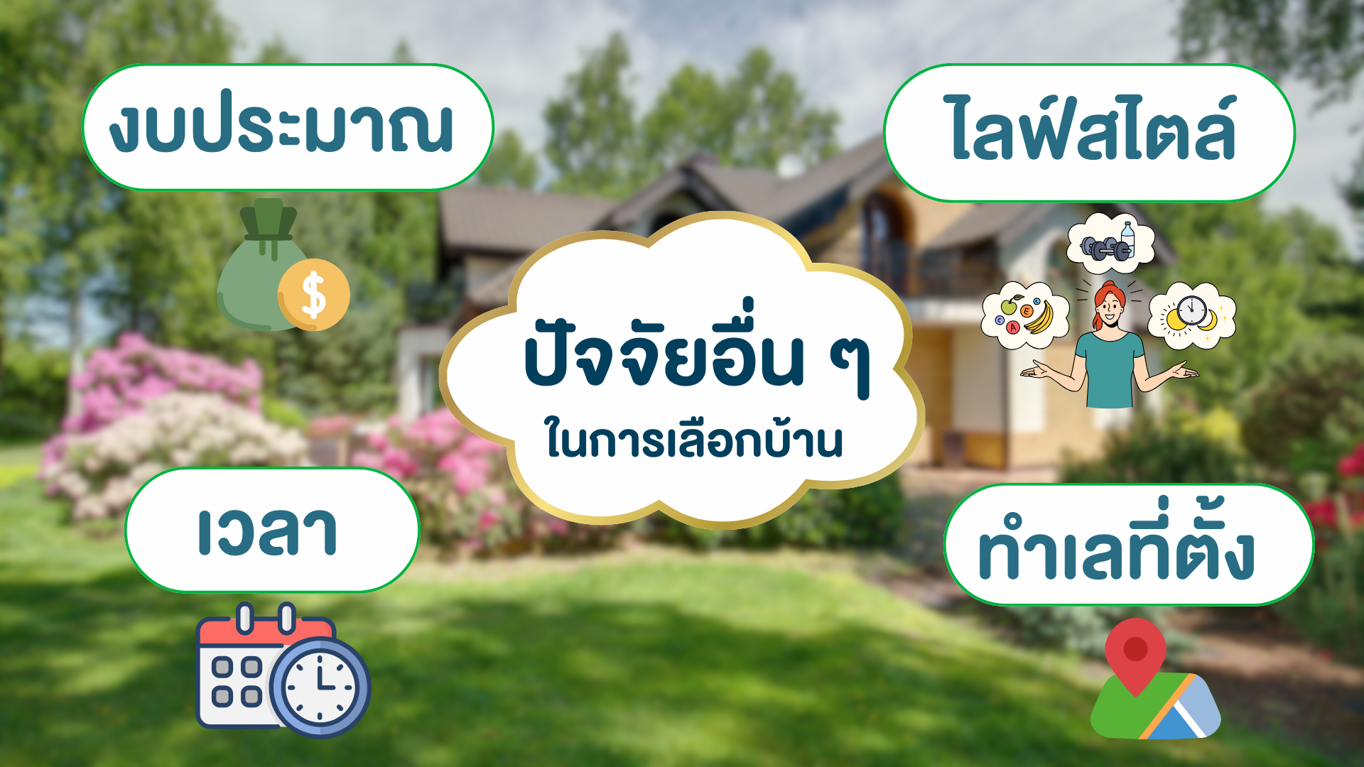 ปัจจัยในการเลือกบ้านระยอง