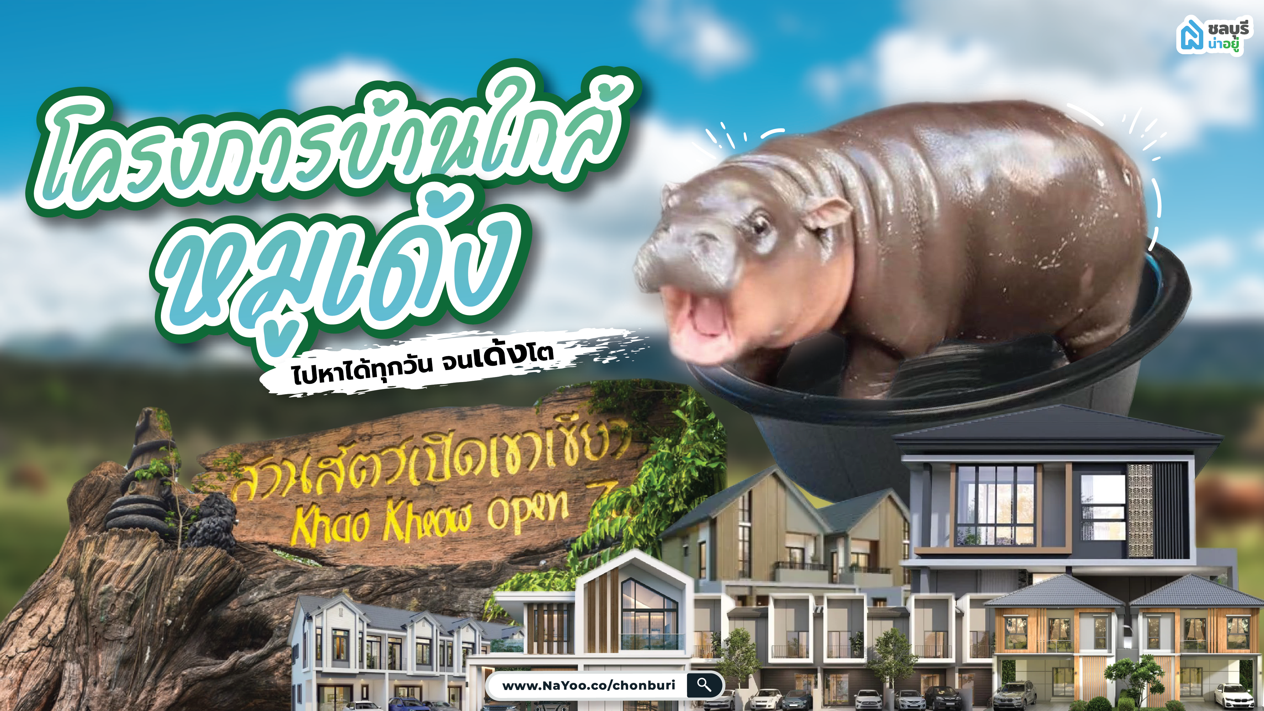 ชลบุรีน่าอยู่แนะนำ โครงการบ้านใกล้ "หมูเด้ง"