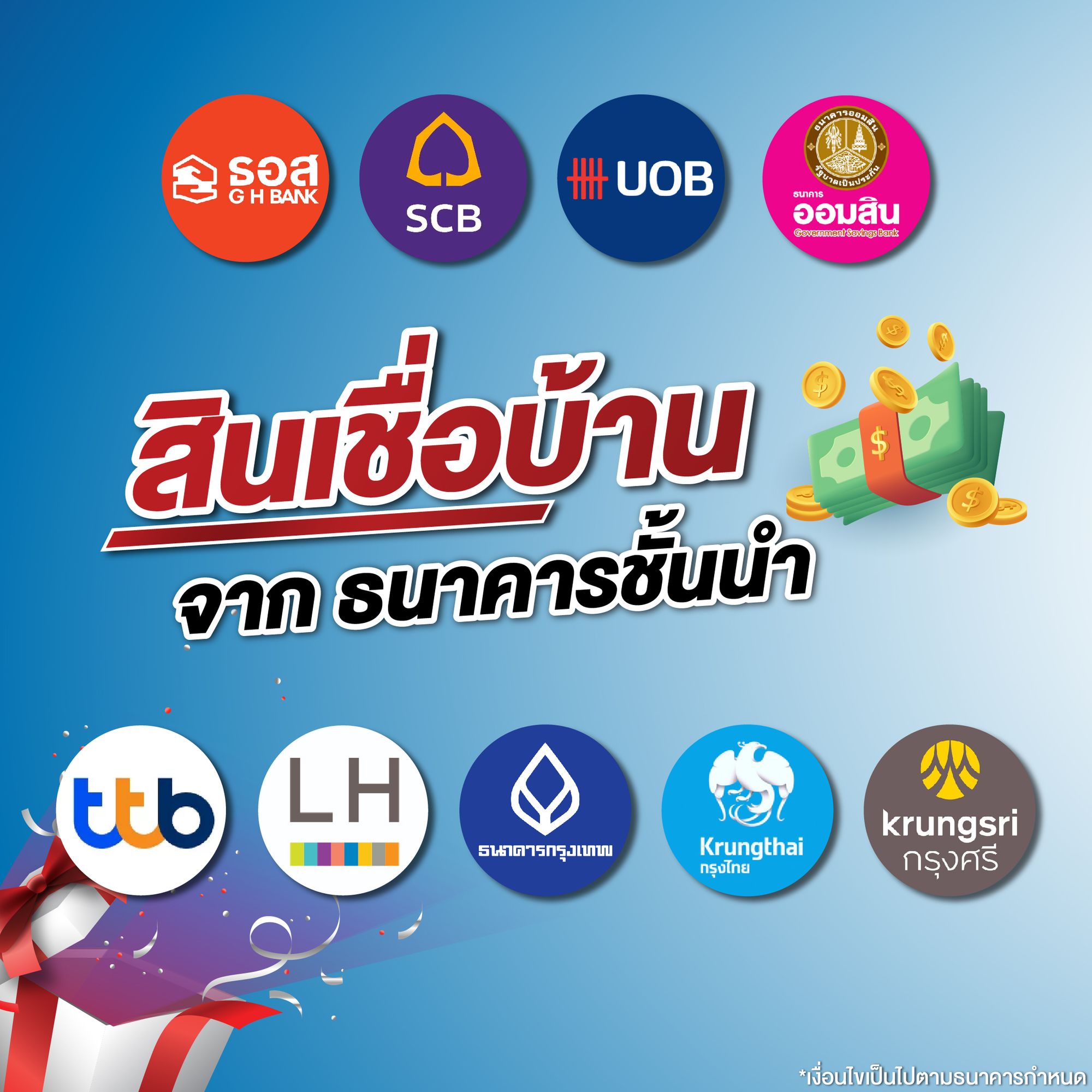 สินเชื่อบ้านจากธนาคารชั้นนำ