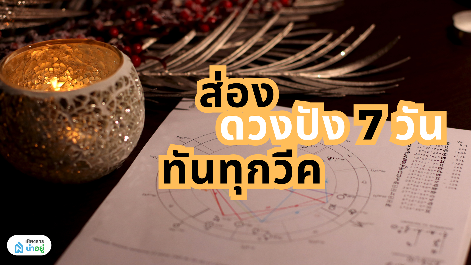ดูดวงรายสัปดาห์ (สำหรับคนเกิดวันอาทิตย์ถึงวันเสาร์)