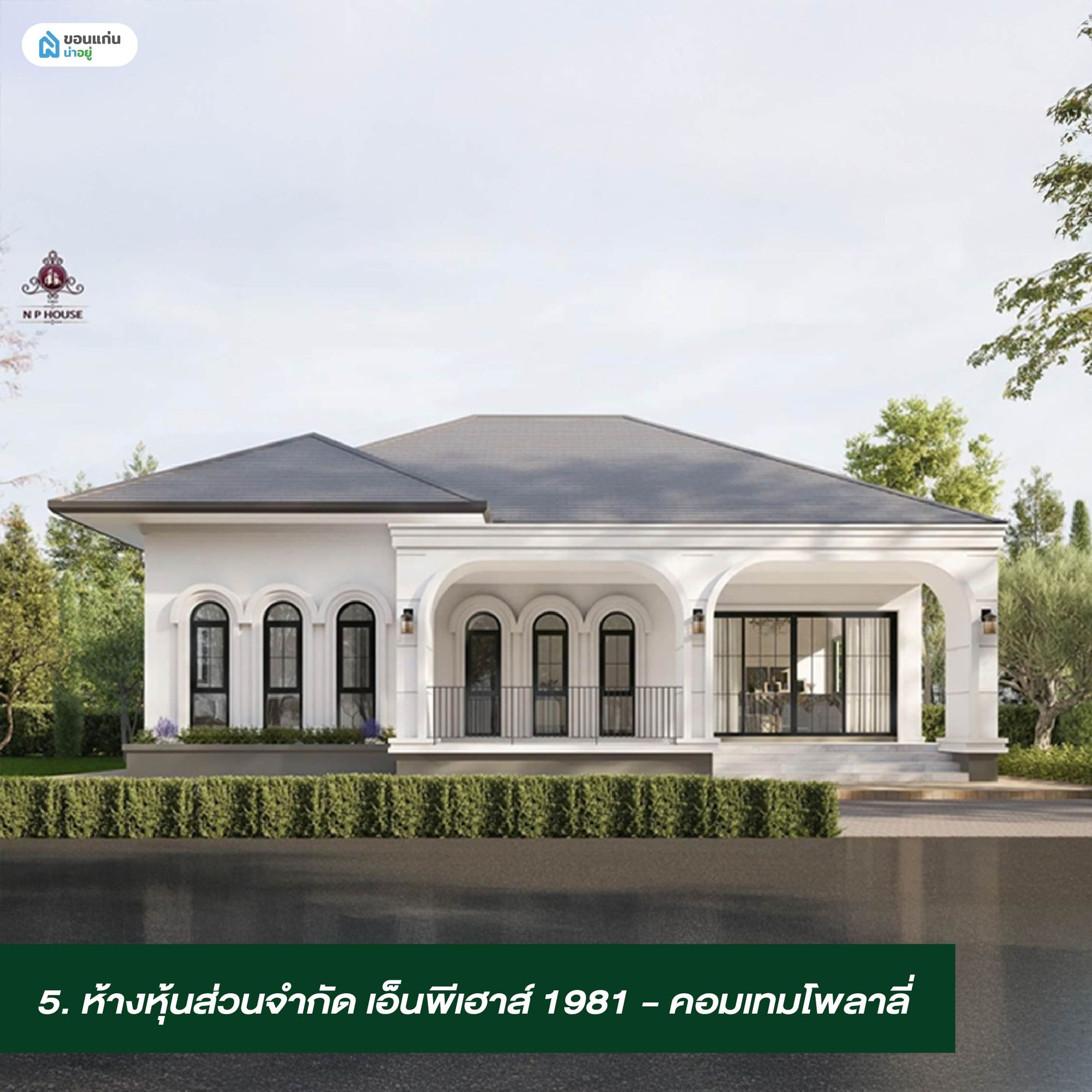 บ้านคอนเทมโพรารี่ชั้นเดียว เอ็นพีเฮาส์ 1981
