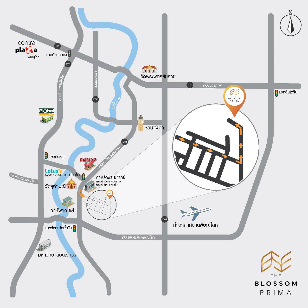 [รีวิวบ้านใหม่] Blossom Prima บ้านหรูสไตล์วิลล่า ทำเลใจกลางเมือง พิษณุโลก