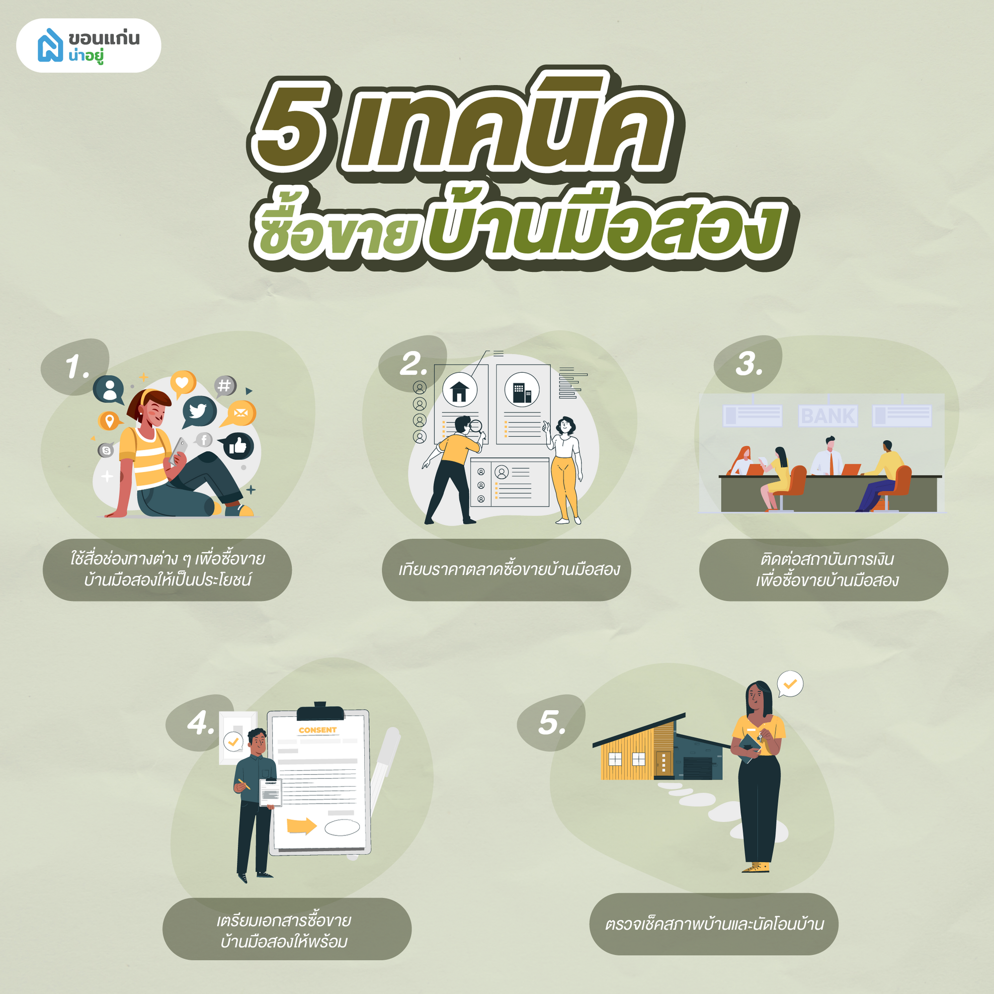 เทคนิคซื้อขายบ้านมือสอง