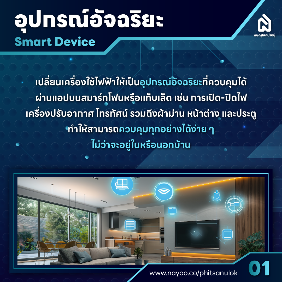 บ้านอัจฉริยะ 5 เทคโนโลยี เพื่อการอยู่อาศัยและใช้ชีวิตที่ง่ายขึ้น