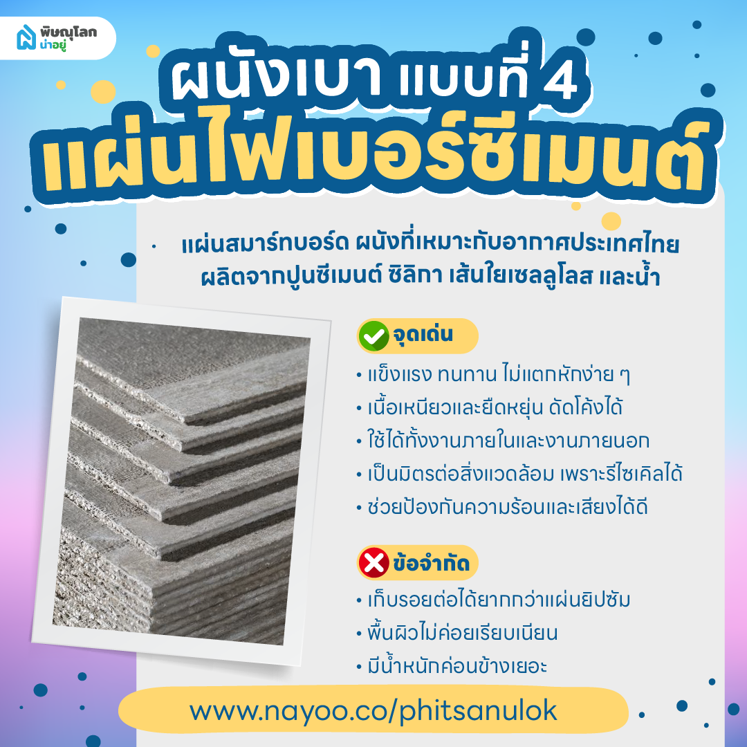 ผนังเบา ไฟเบอร์ซีเมนต์