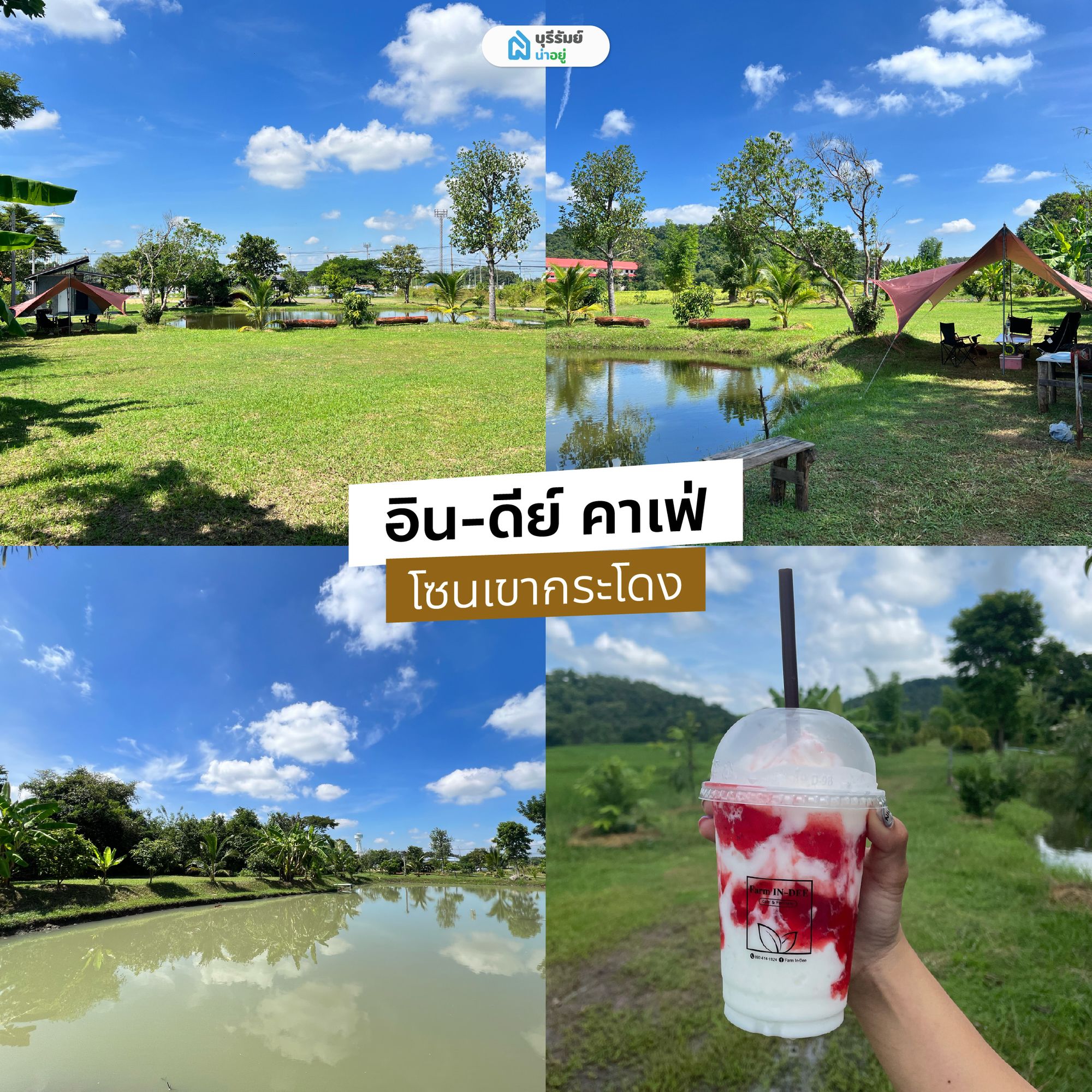 ฟาร์มอินดีย์ คาเฟ่บุรีรัมย์ วิวภูเขา