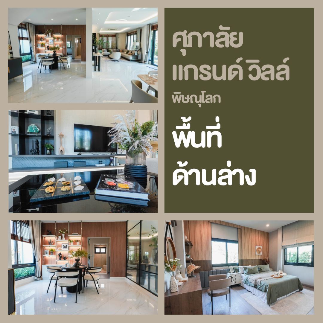 บ้านเดี่ยวพิษณุโลก โครงการใหม่ ศุภาลัย แกรนด์วิลล์ - พื้นที่ชั้นล่าง