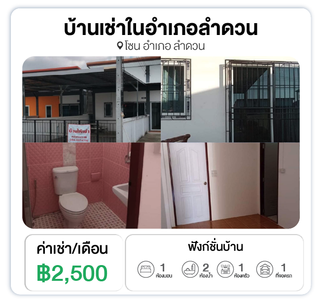 บ้านเช่า อำเภอลำดวน จังหวัดสุรินทร์