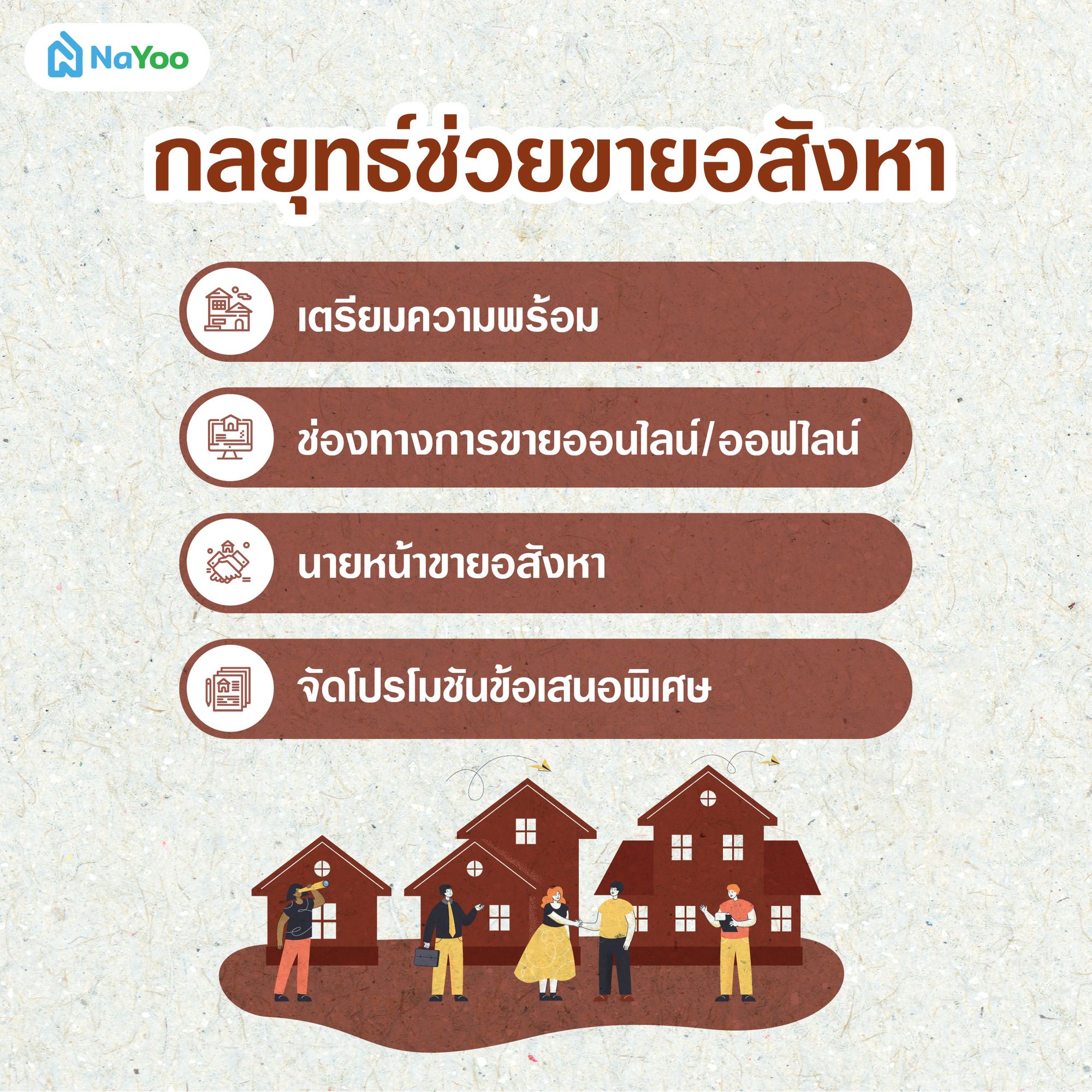 กลยุทธ์ช่วยขายอสังหา