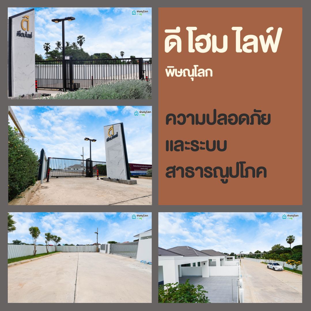 โครงการบ้านเดี่ยวพิษณุโลก ดี โฮม ไลฟ์