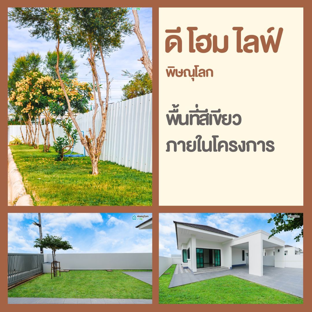 โครงการบ้านเดี่ยวพิษณุโลก ดี โฮม ไลฟ์