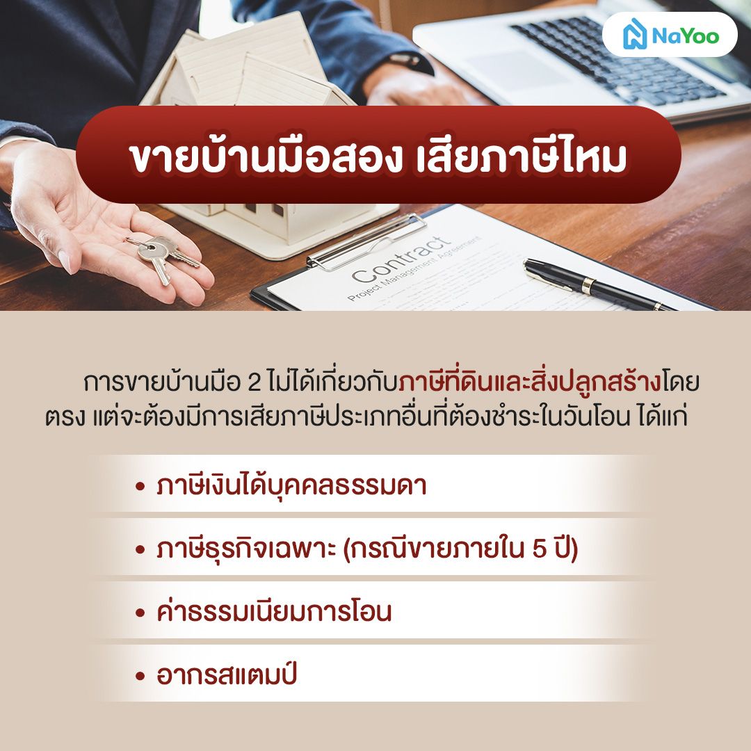 ขายบ้านมือสอง เสียภาษีไหม