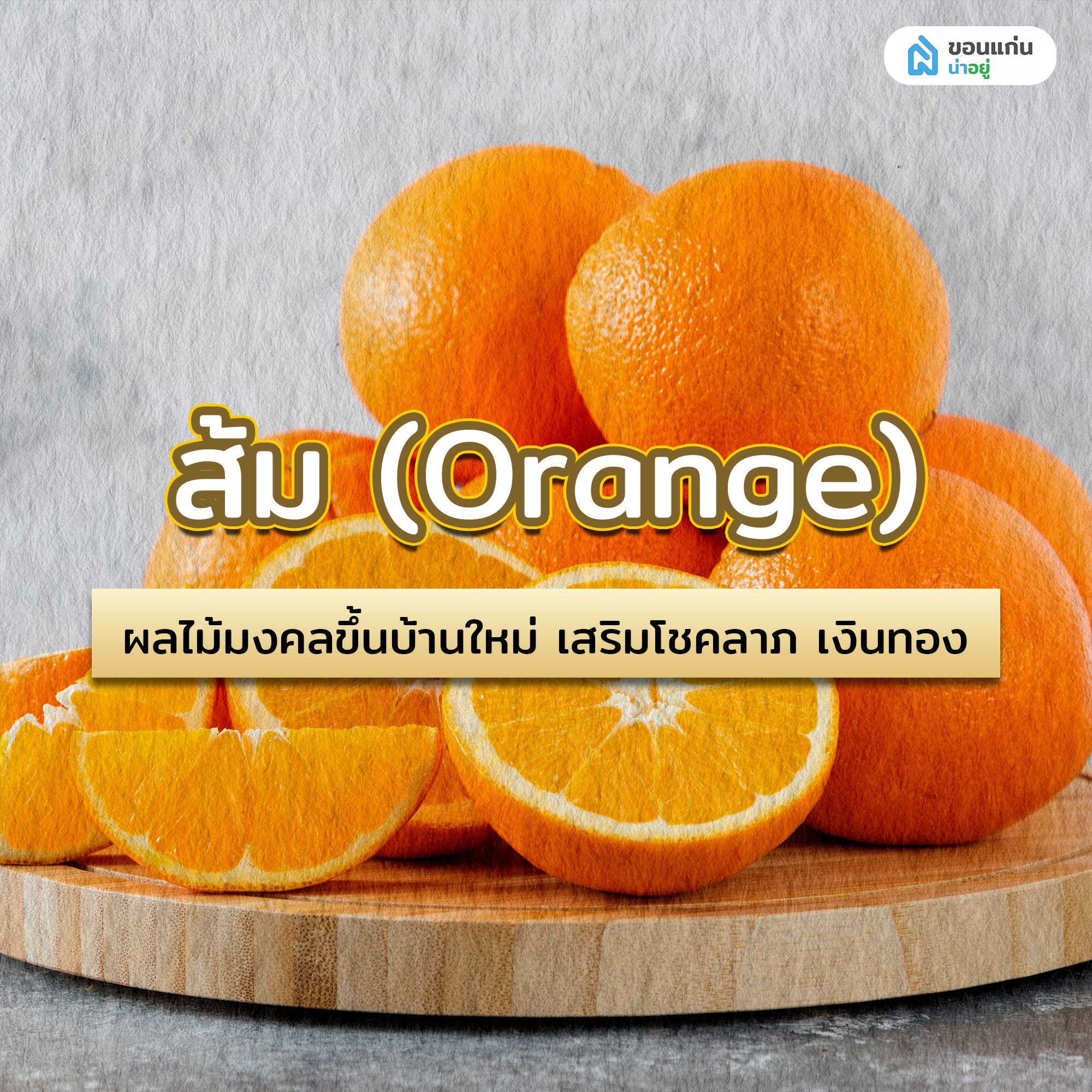ส้ม (Orange) ผลไม้มงคลขึ้นบ้านใหม่ เสริมโชคลาภ เงินทอง