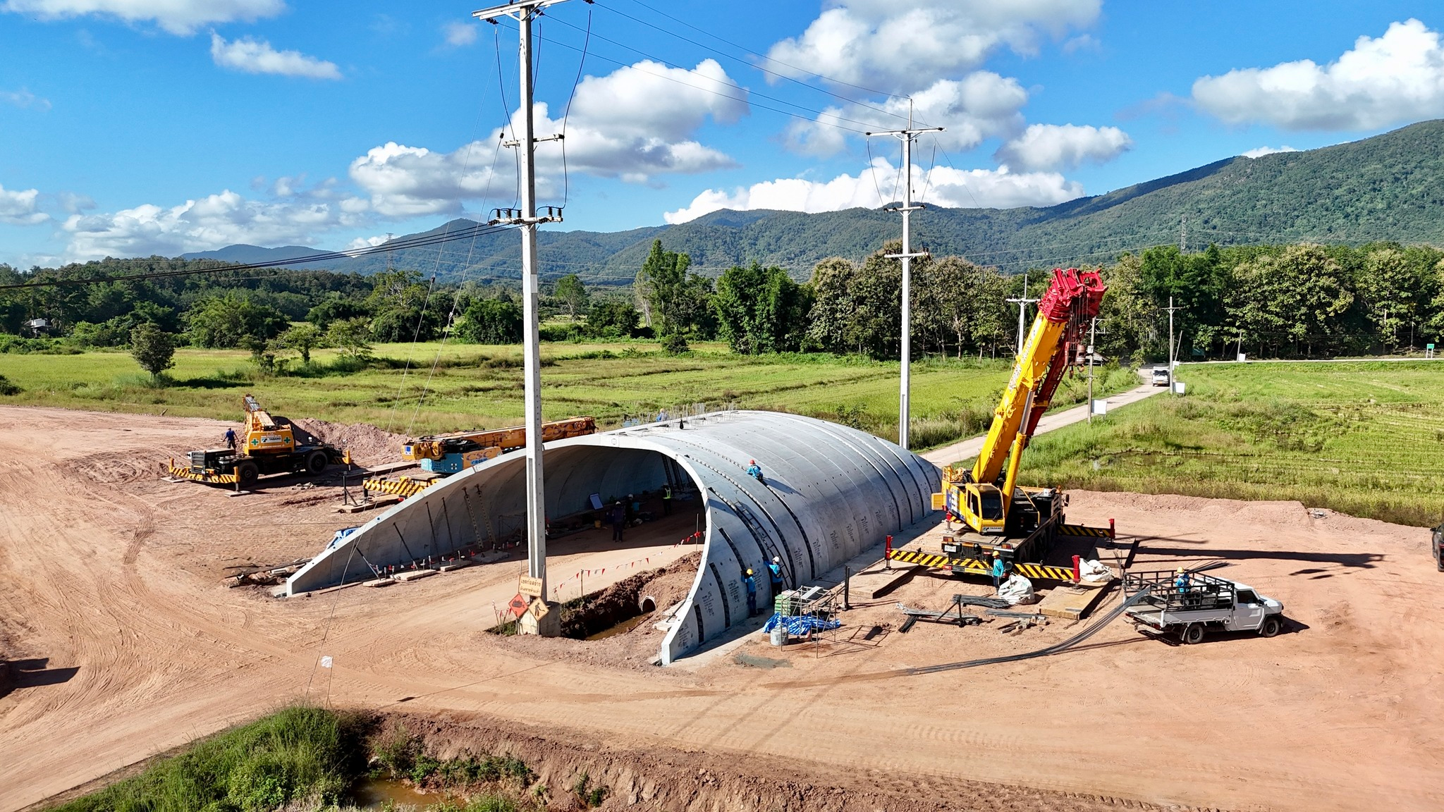 ขอบคุณภาพจาก เพจ รถไฟทางคู่ เด่นชัย เชียงราย เชียงของ