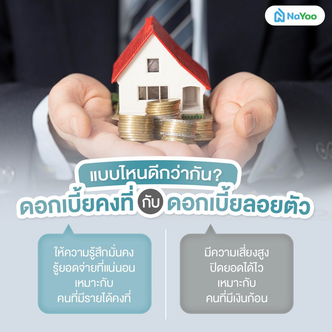 ดอกเบี้ยคงที่และดอกเบี้ยลอยตัว แบบไหนดี?