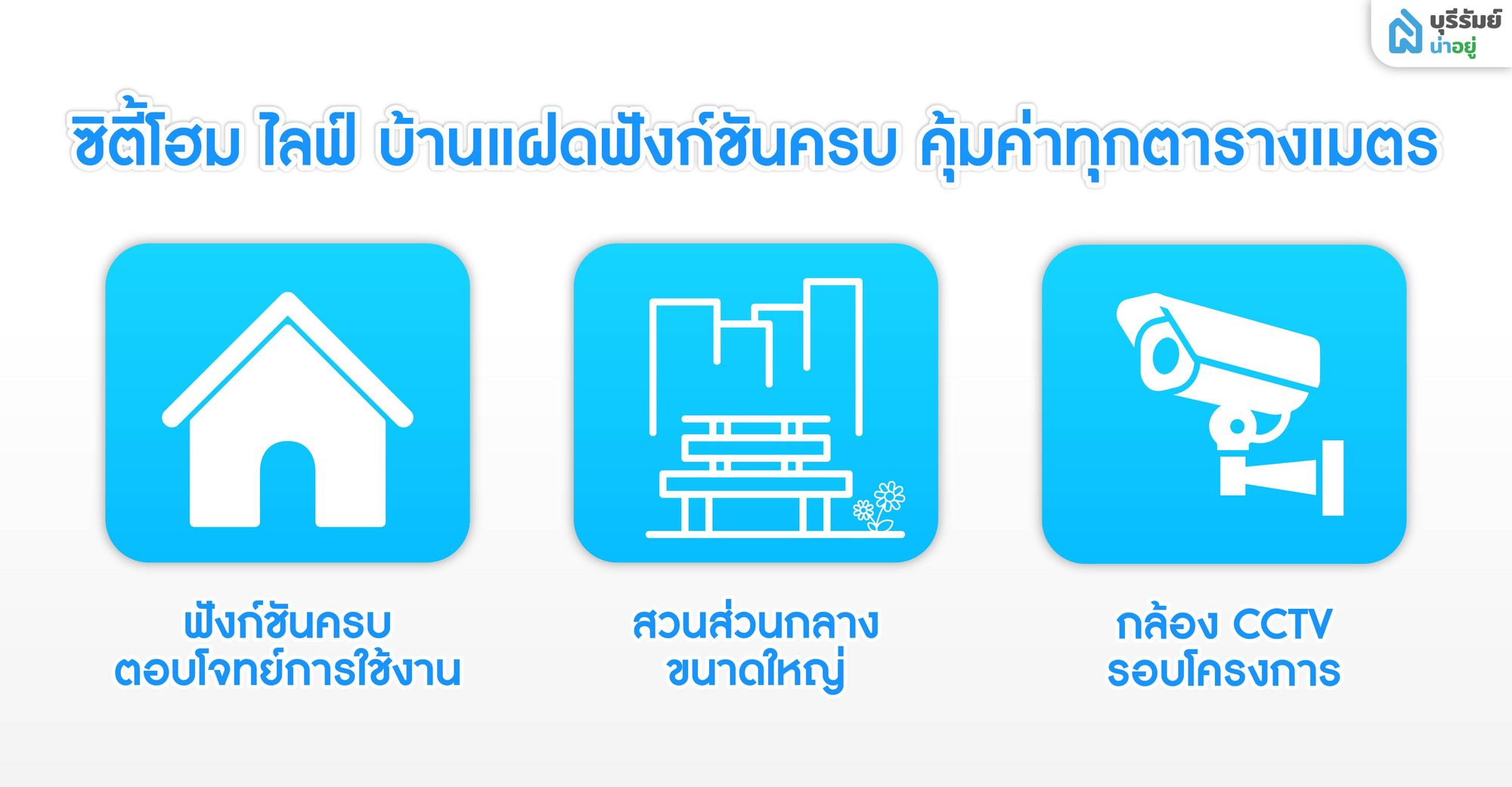 เจาะลึกโครงการ ซิตี้โฮม ไลฟ์ บ้านแฝดฟังก์ชันครบ คุ้มค่าทุกตารางเมตร