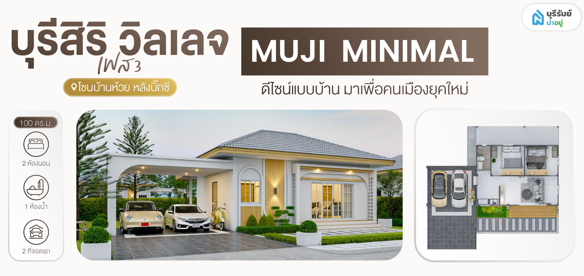 แบบบ้านโครงการ บุรีสิริวิลเลจ เฟส 3