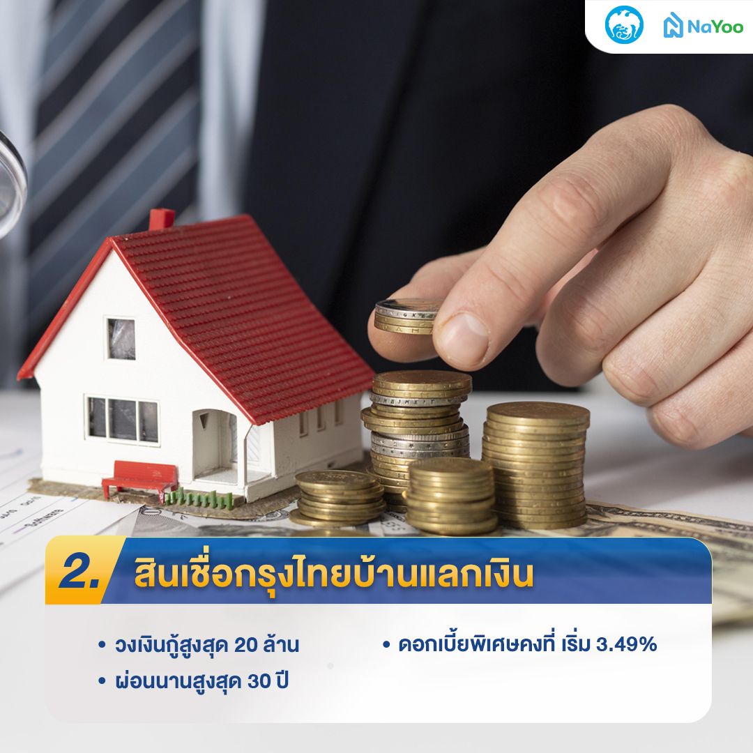 สินเชื่อบ้านแลกเงิน ธนาคารกรุงไทย
