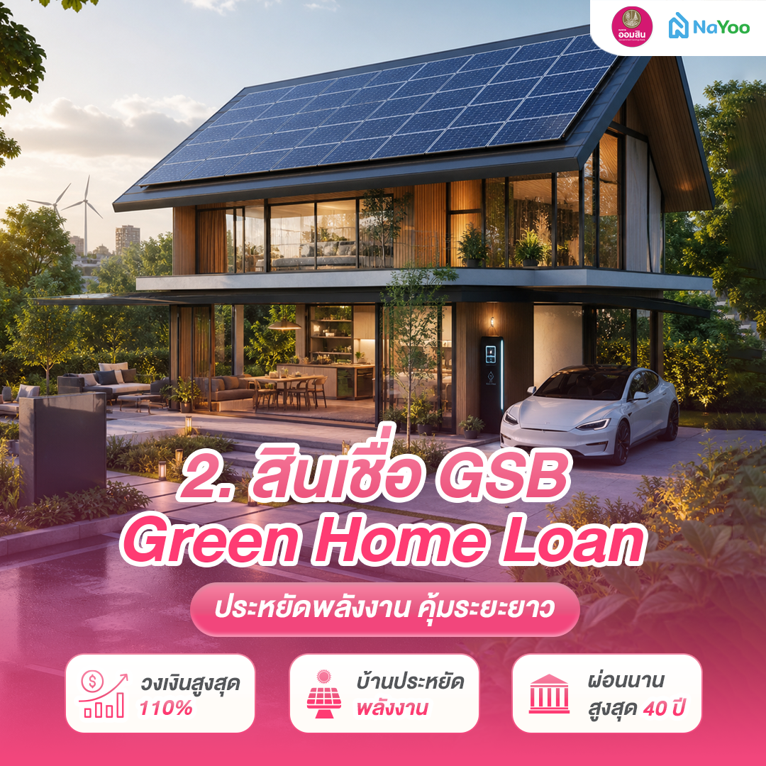 สินเชื่อบ้าน GSB Green Home Loan