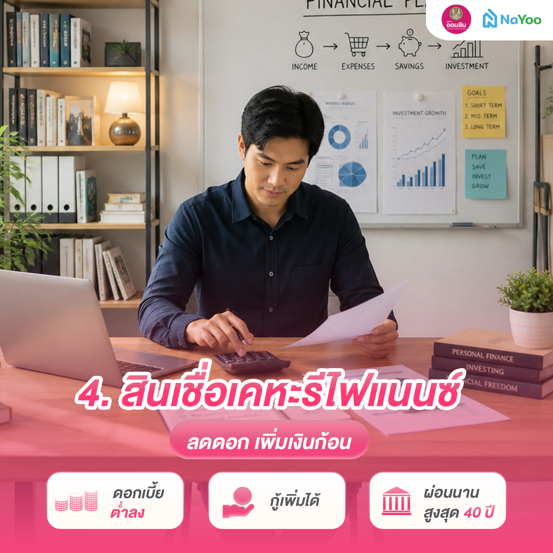 สินเชื่อเคหะรีไฟแนนซ์ ออมสิน