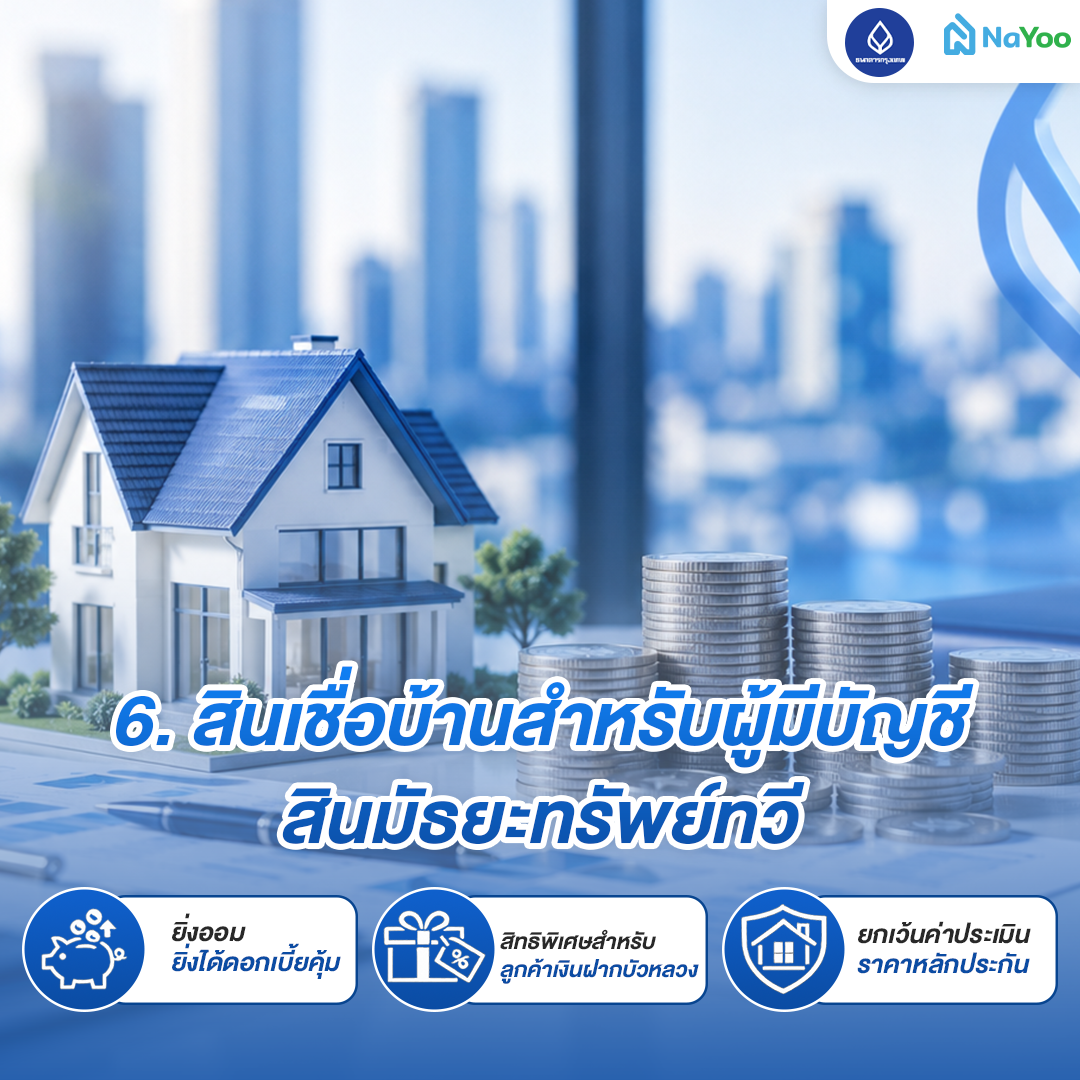 สินเชื่อบ้านสำหรับผู้มีบัญชีสินมัธยะทรัพย์ทวี ธนาคารกรุงเทพ
