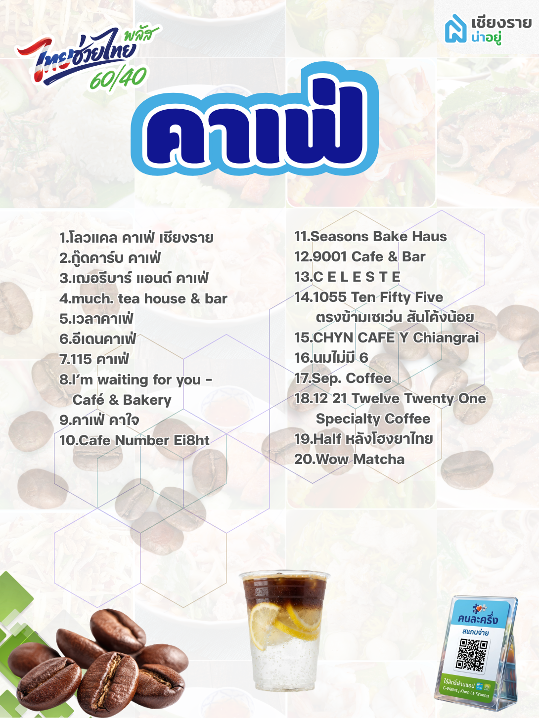 คาเฟ่ร้านคนละครึ่งพลัสเชียงราย