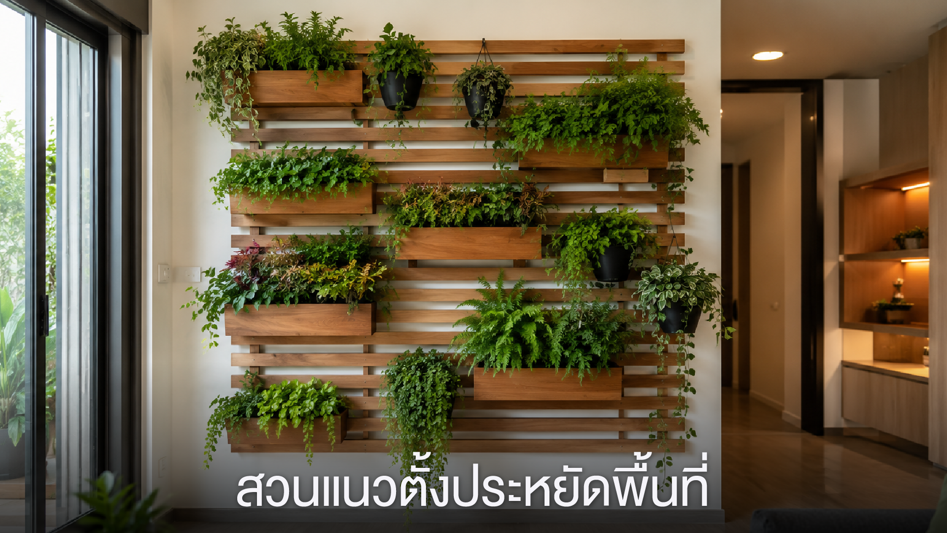 สวนแนวตั้งประหยัดพื้นที่