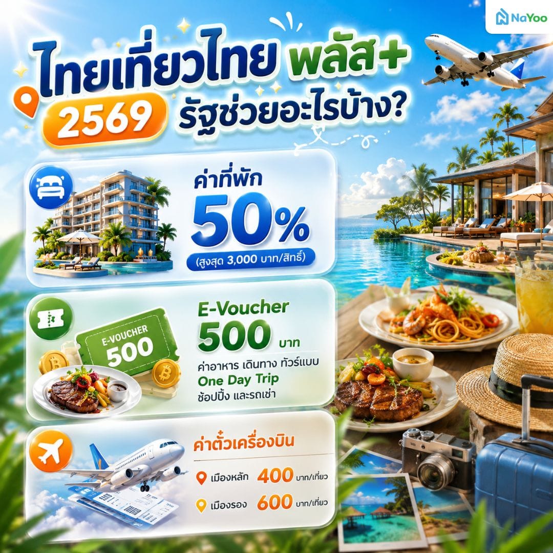 ไทยเที่ยวไทยพลัส 2569 ได้สิทธิอะไรบ้าง