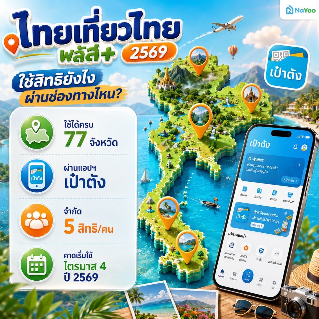 เงื่อนไขการใช้สิทธิไทยเที่ยวไทยพลัส 2569 