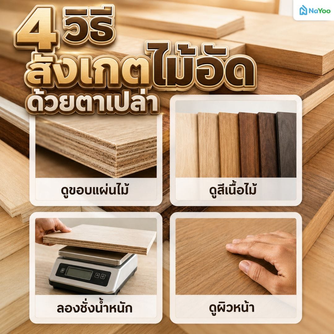 แนะนำ 4 วิธีสังเกตและแยกประเภทโครงสร้างไม้อัด