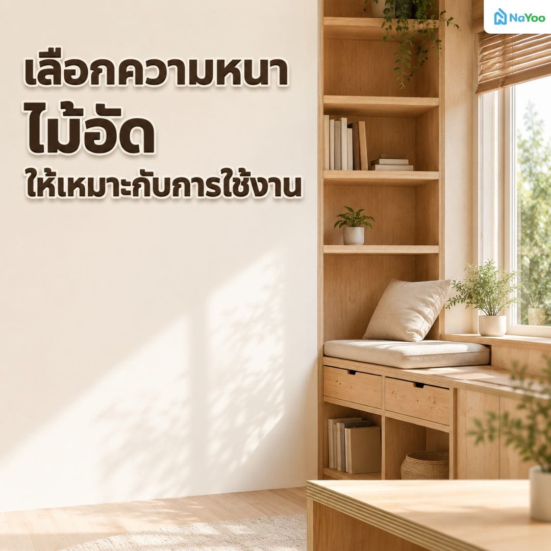 วิธีเลือกความหนาไม้อัดให้เหมาะกับการใช้งาน