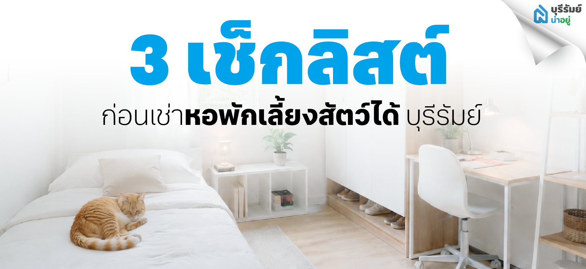 3 เช็กลิสต์ก่อนเช่าหอพักเลี้ยงสัตว์ได้ บุรีรัมย์