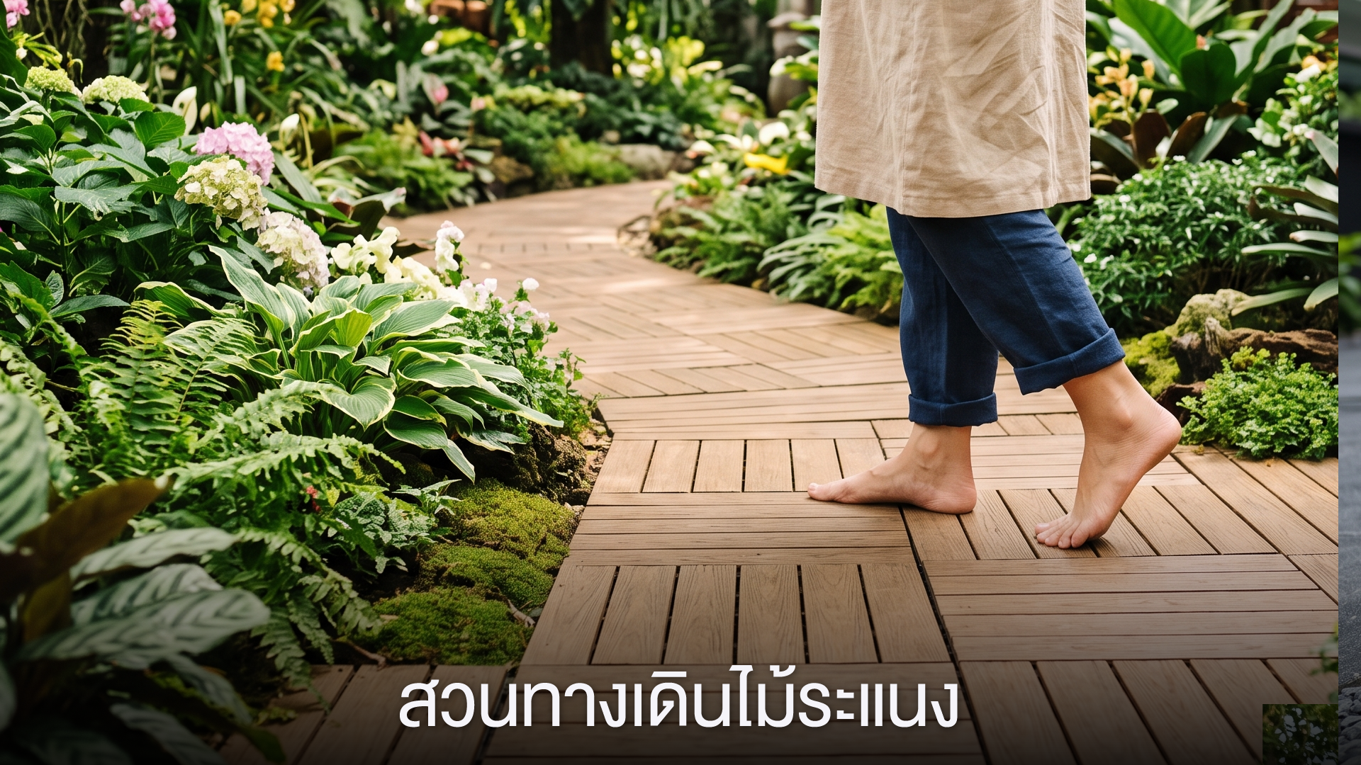สวนทางเดินไม้ระแนง